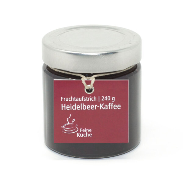 Heidelbeer-Kaffee Fruchtaufstrich 240g